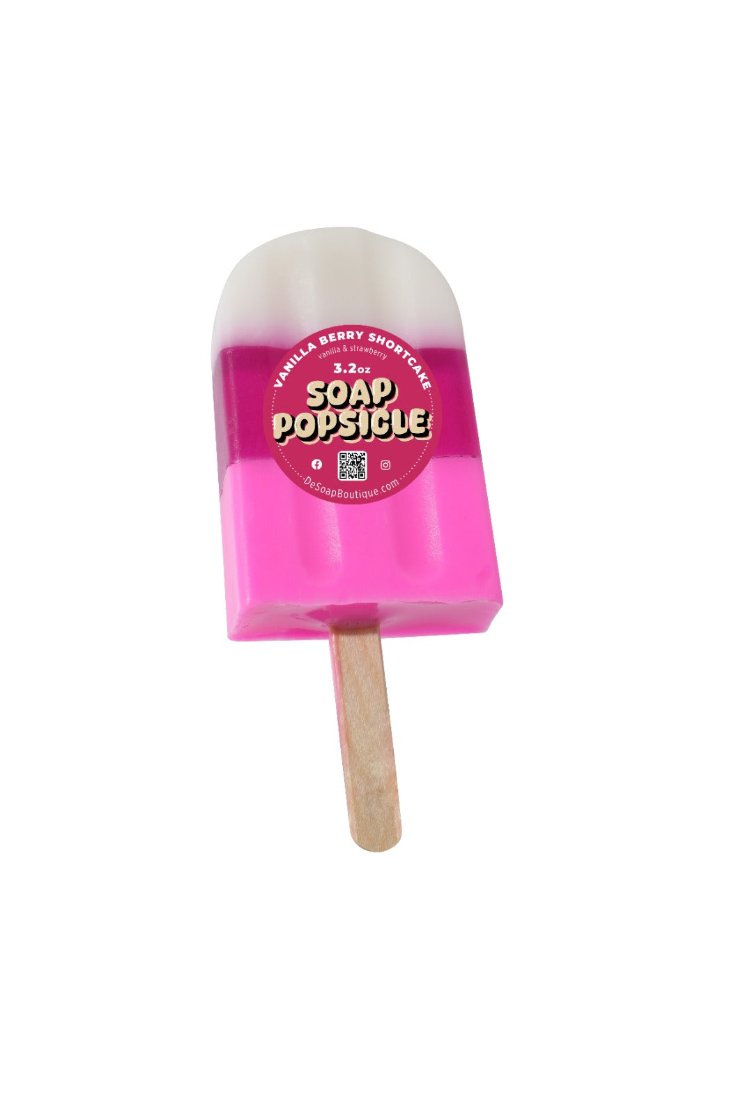 Vanilla Berry Shortcake Popsicle Soap
