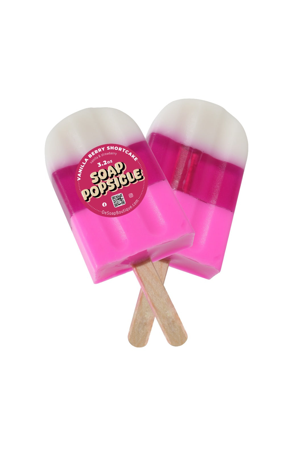 Vanilla Berry Shortcake Popsicle Soap